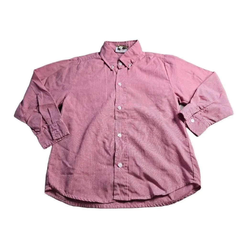 Le Za Me Boys  gingham longsleeve buttondown shirt 5
